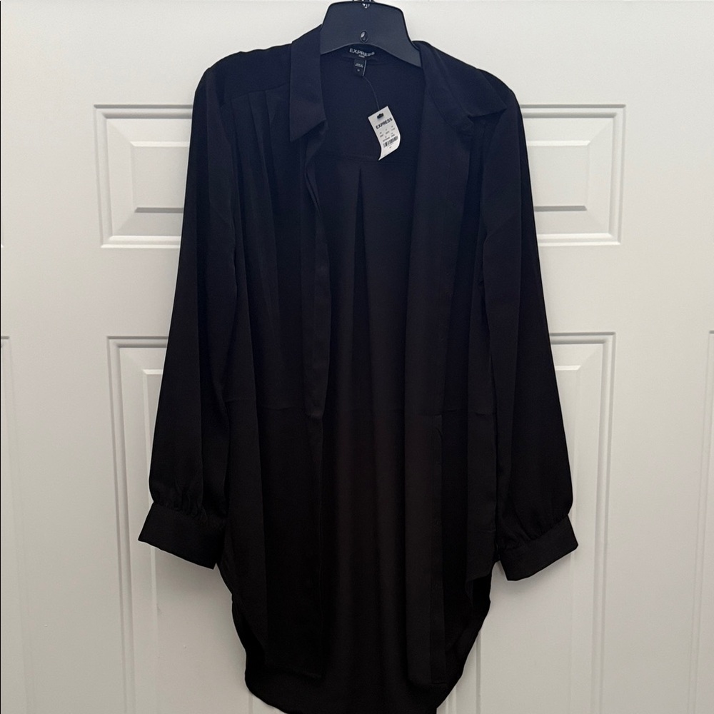 Express Black Tunic Blouse